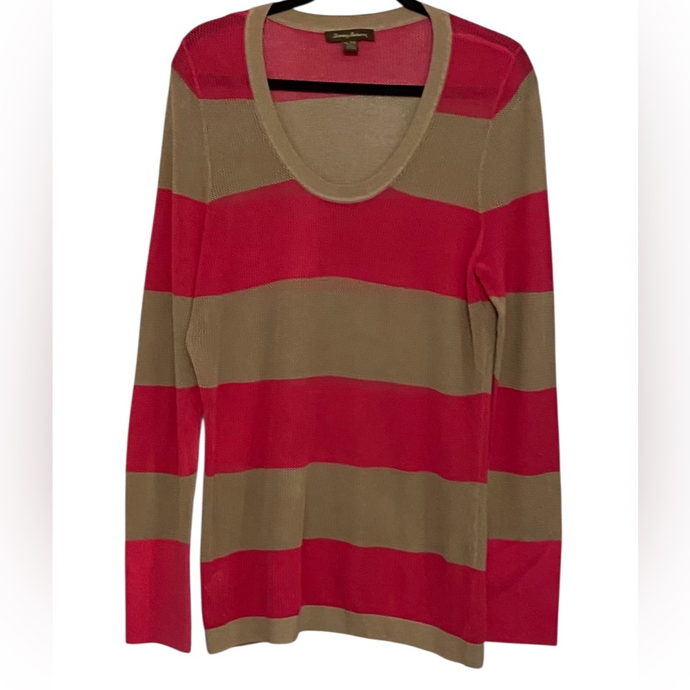 Tommy Bahama Loose Knit Swim Cover Mesh Sweater XL NEW